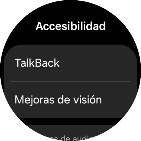 Pulsa Talkback y sigue las indicaciones de la pantalla para activar o desactivar la función. Pulsa Talkback y sigue las indicaciones de la pantalla para activar o desactivar la función.