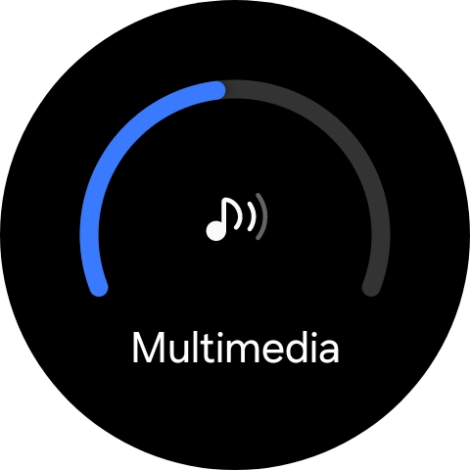Desliza el dedo por el círculo para seleccionar el volumen deseado. Desliza el dedo por el círculo para seleccionar el volumen deseado.