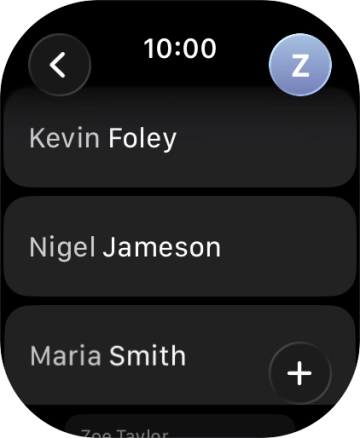 Press the required contact. Press the required contact.