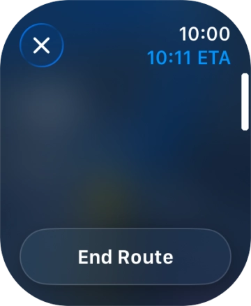 Press End Route. Press End Route.