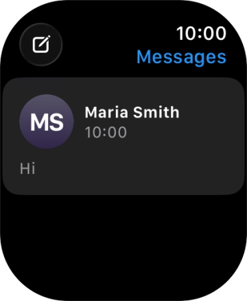 Press the required text message. Press the required text message.