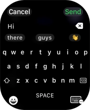 Press the input icon. Press the input icon.