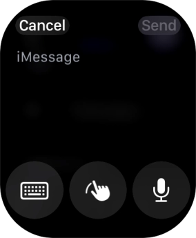 Press the microphone icon and record the message. Press the microphone icon and record the message.