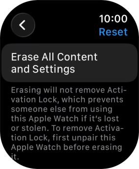Press Erase All Content and Settings. Press Erase All Content and Settings.