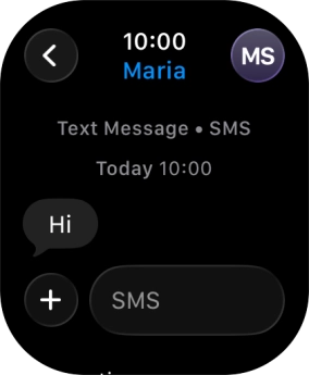 Press SMS. Press SMS.