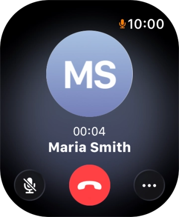 Press the end call icon. Press the end call icon.