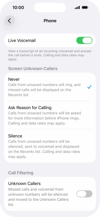 Press Silence to turn on the function. Press Silence to turn on the function.