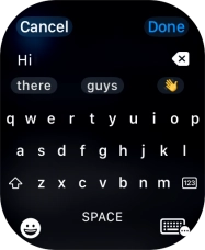 Press the input icon. Press the input icon.