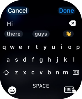Press the input icon. Press the input icon.
