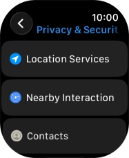 Press Location Services. Press Location Services.