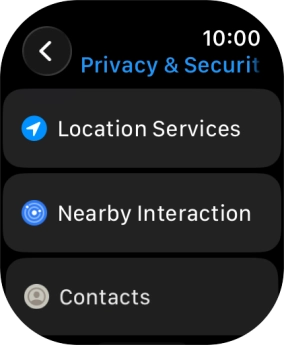 Press Location Services. Press Location Services.