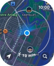 Press the search icon. Press the search icon.