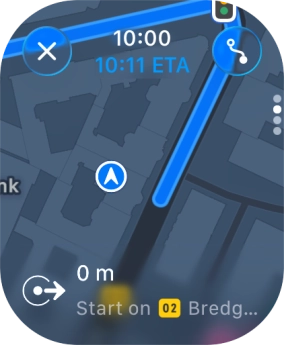 Follow the instructions on the screen to go to the required destination. Follow the instructions on the screen to go to the required destination.