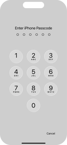 Use the phone lock code you created. Use the phone lock code you created.