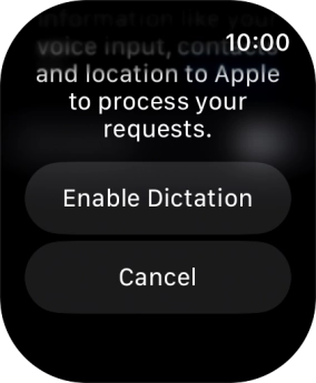 Press Enable Dictation. Press Enable Dictation.