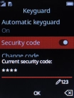 Key in the phone lock code and press the Navigation key. Key in the phone lock code and press the Navigation key.