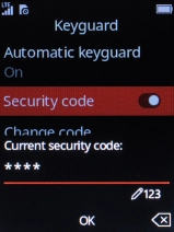Key in the phone lock code and press the Navigation key. Key in the phone lock code and press the Navigation key.
