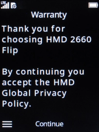 Press the Navigation key. Press the Navigation key.