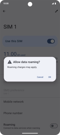 If you turn on the function, press OK. If you turn on the function, press OK.