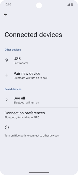 Press Pair new device. Press Pair new device.