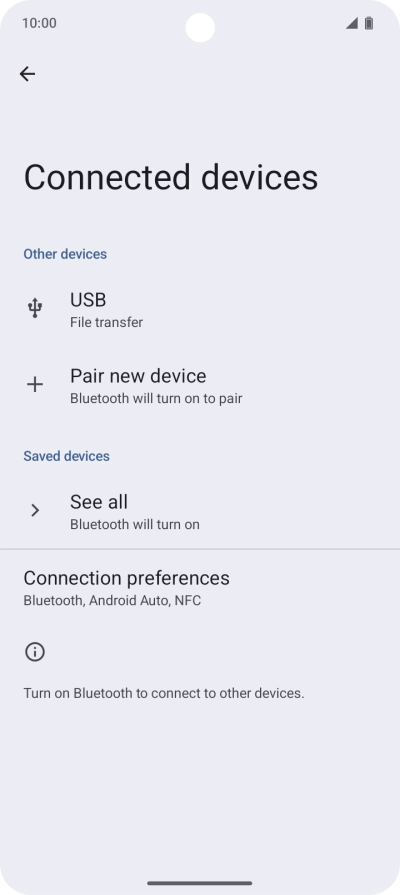 Press Pair new device. Press Pair new device.