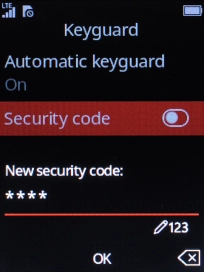 Key in the required phone lock code and press the Navigation key. Key in the required phone lock code and press the Navigation key.