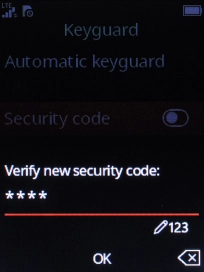 Repeat the phone lock code and press the Navigation key. Repeat the phone lock code and press the Navigation key.
