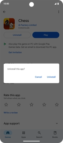 Press Uninstall. Press Uninstall.