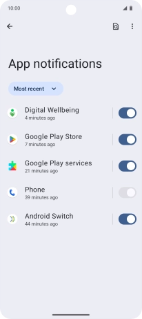 Press the drop down list. Press the drop down list.