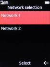 Select the required network. Select the required network.