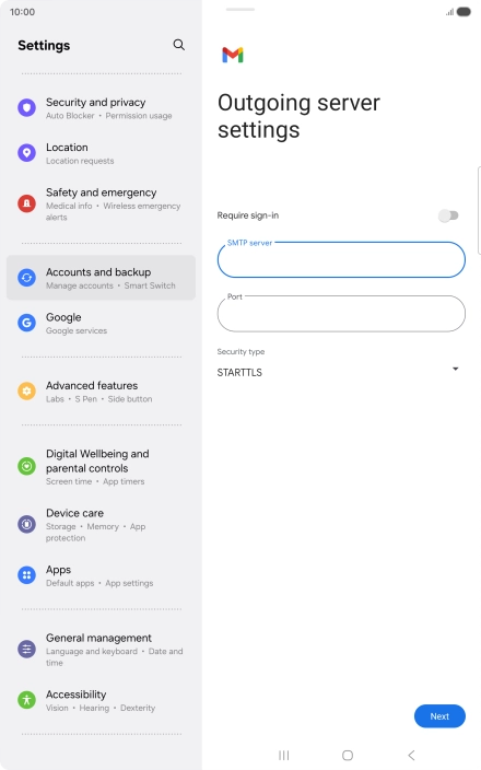 Press the field below Press the field below