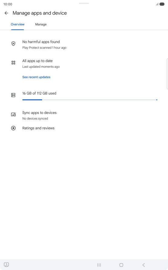 Press Manage. Press Manage.