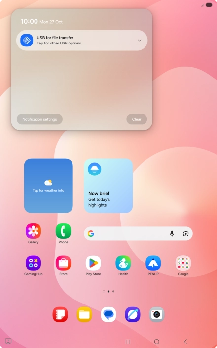 Press the drop down list. Press the drop down list.