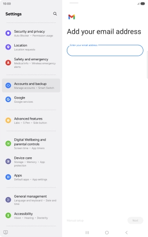 Press the field below Press the field below