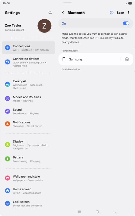 Press the Home key to return to the home screen. Press the Home key to return to the home screen.