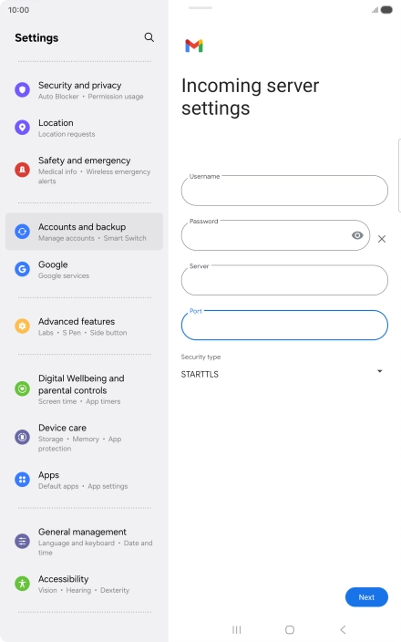 Press the drop down list below Press the drop down list below