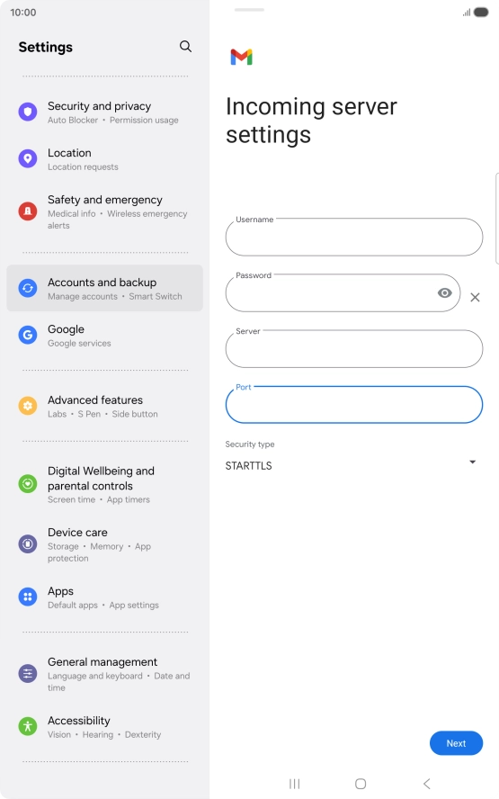 Press the drop down list below Press the drop down list below
