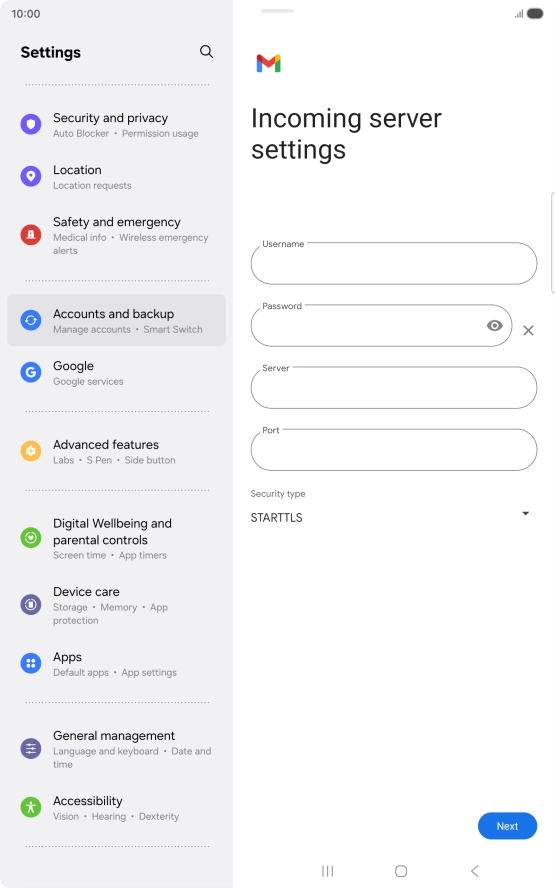 Press the field below Press the field below