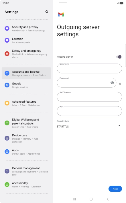 Press the indicator next to Press the indicator next to