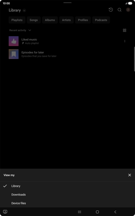 Press the required category and go to the required audio file. Press the required category and go to the required audio file.