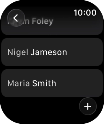 Press the required contact. Press the required contact.