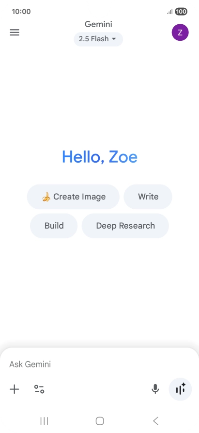 Press the profile icon. Press the profile icon.
