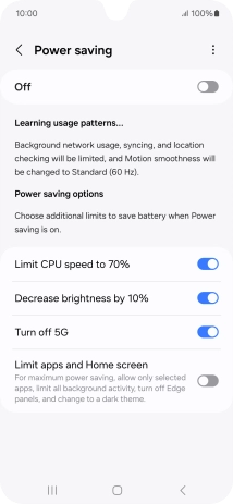 Press the indicators next to the required settings. Press the indicators next to the required settings.