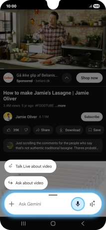 Press Ask about video. Press Ask about video.