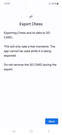 Press Move. Press Move.