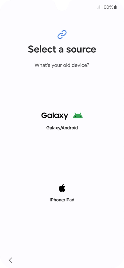Press the required setting and follow the instructions on the screen to transfer the content from another phone. Press the required setting and follow the instructions on the screen to transfer the content from another phone.