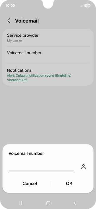 Key in (prefix) 5 (your phone number) and press OK. Key in (prefix) 5 (your phone number) and press OK.