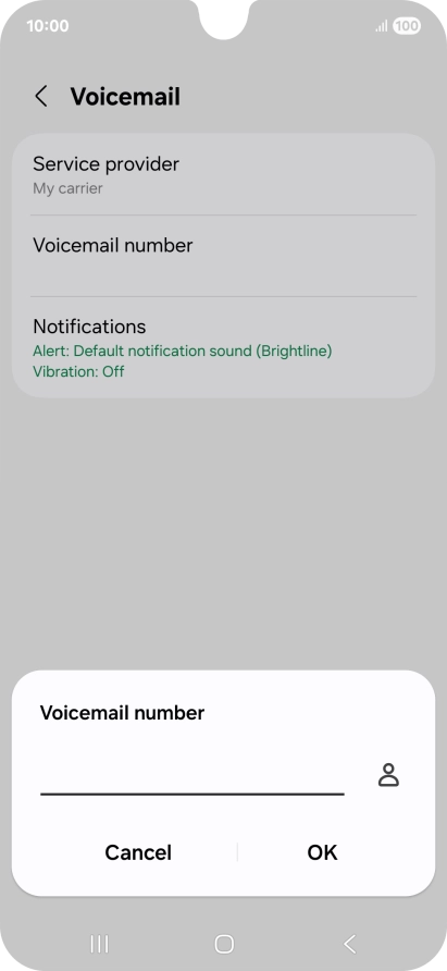 Key in (prefix) 5 (your phone number) and press OK. Key in (prefix) 5 (your phone number) and press OK.