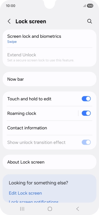 Press Screen lock and biometrics. Press Screen lock and biometrics.
