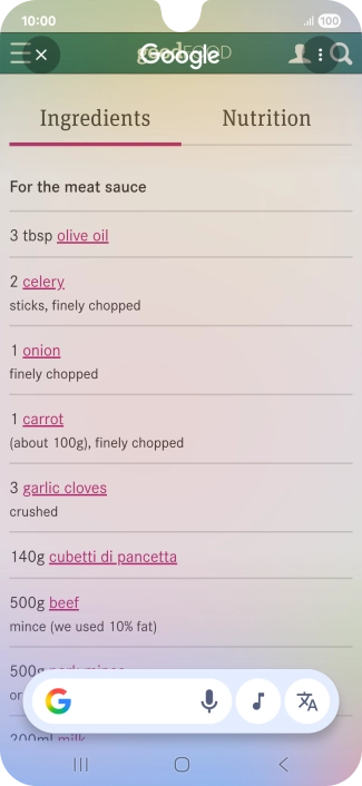 Press the translation icon. Press the translation icon.